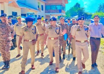 IGP Kashmir Reviews Election Security Preparedness and Inspects Camping Locations