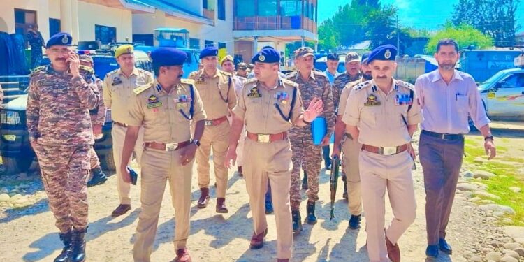 IGP Kashmir Reviews Election Security Preparedness and Inspects Camping Locations