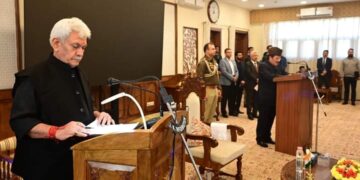 Mubarak Gul Takes Oath As Protem Speaker At Raj Bhawan