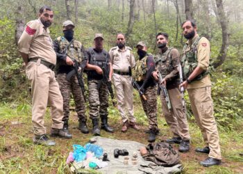Security Forces Recover Cache of Arms and Ammunition in Kupwara