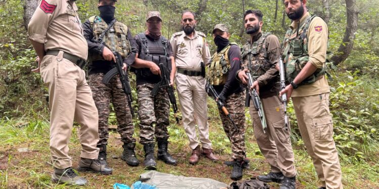Security Forces Recover Cache of Arms and Ammunition in Kupwara