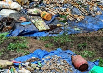 Arms And Ammunition Recovered In North Kashmir: Police