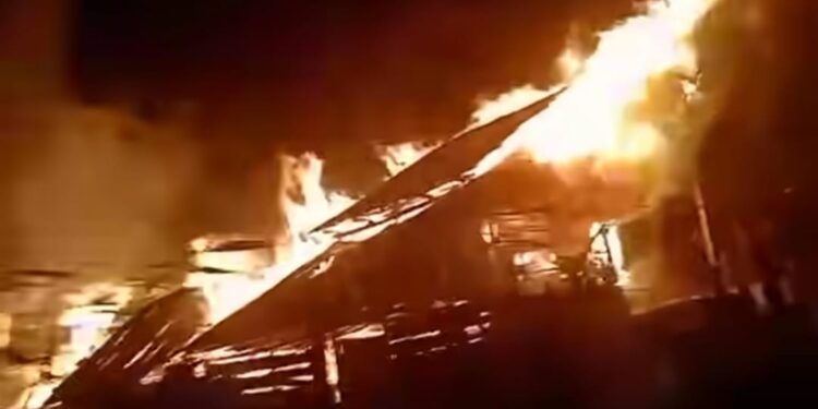 Fire Engulfs Residential Houses and Cowsheds In Kupwara Village