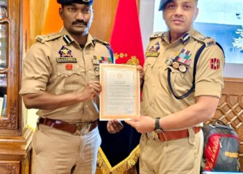 IGP Kashmir Srinagar Felicitates Police Team Led By SSP G.V Sundeep Chakravarthy For Busting Organised Inter-State Narcotics Network In Downtown Srinagar